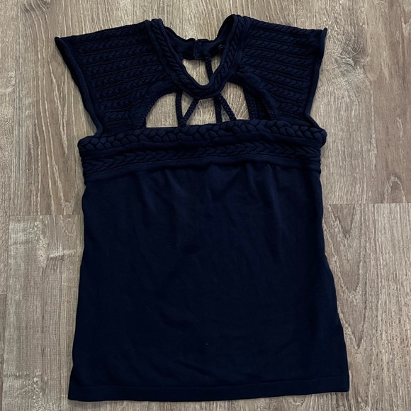 Sita Murt Tops - Sita Murt crochet mock neck top